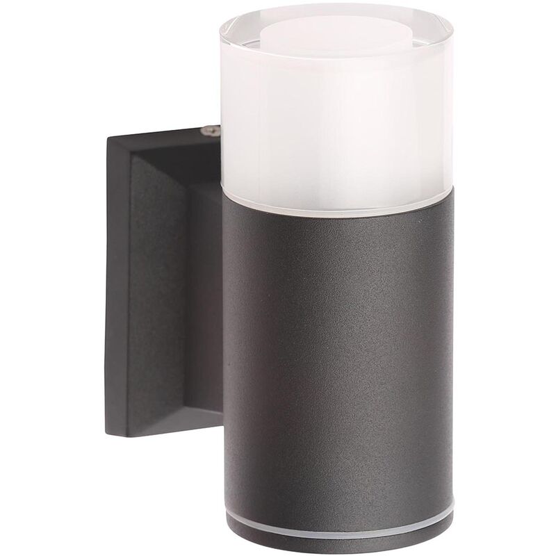 Litecraft - Wall Light Outdoor Up or Down Remote Controlled led Fitting - Black