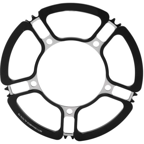 LitePro 5-Loch 130BCD Klappkurbel für Fahrräder, 56T Kettenblatt, schwarz, ideal für Einzelkurbelsätze