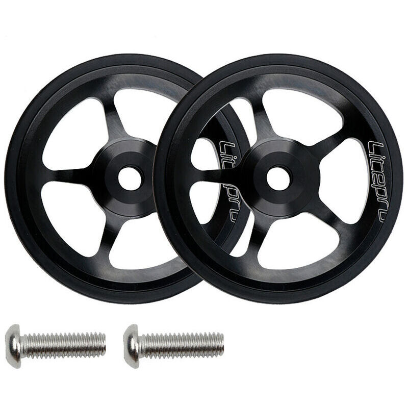 Litepro Easy Wheel et tige d'extension pour porte-bagages Brompton Tige télescopique Easywheel