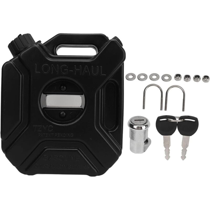 Image of Liter tragbarer Kraftstofftank, Notfall-Backup-Benzinkanister für Motorrad, ATV, UTV
