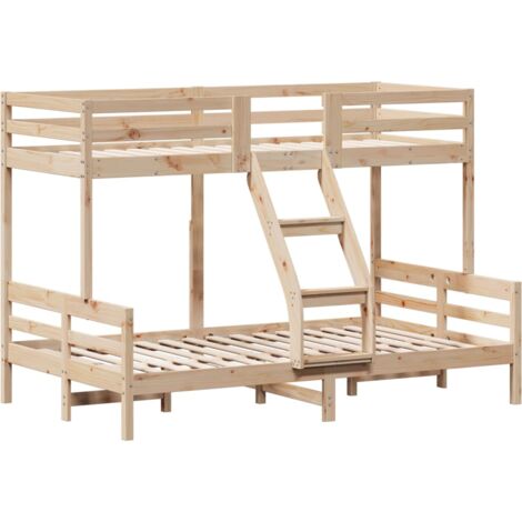 Litera de madera maciza de pino 80x200/120x200 cm vidaXL