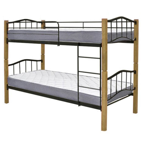 Litera Doble Cama 90cm Madera y Metal