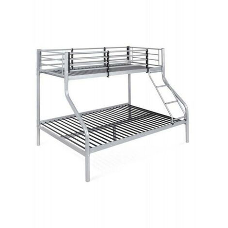 Litera en acero pintado gris en acero tubular 140x190xh.160 cm