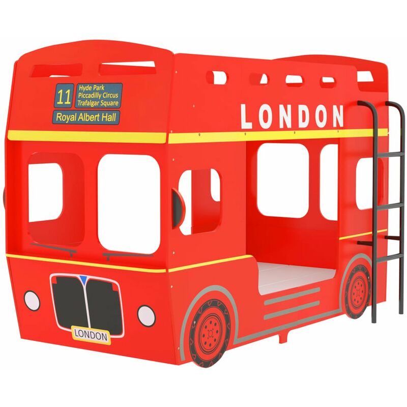 

Litera London Bus rojo MDF 90x200 cm