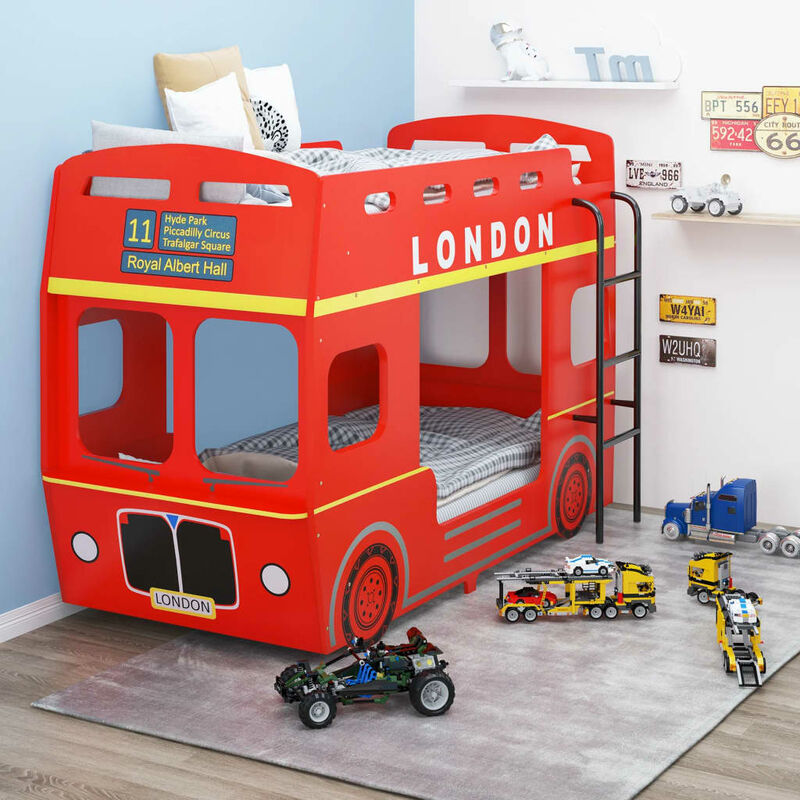 

Bh Design - Litera London Bus rojo MDF 90x200 cm