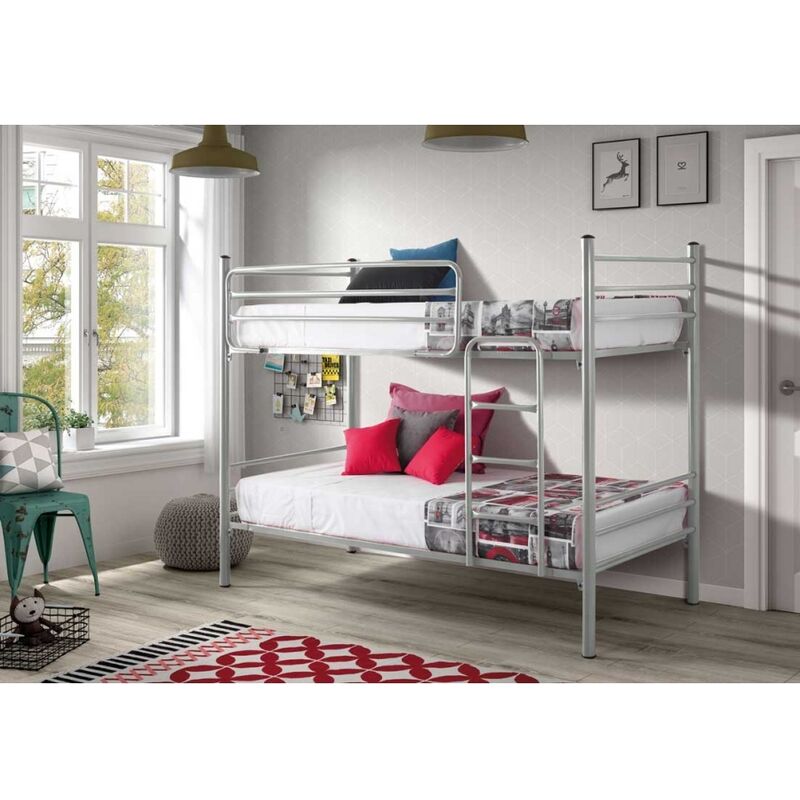 

LITERA METÁLICA POLAR - Plata - 80 x 180 - Sin cama supletoria - Plata