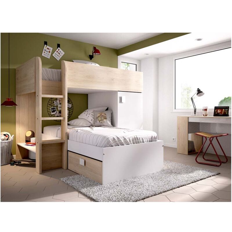 

LITERA TREN MODULAR DUO - Natural / Blanco,Grafito / Natural,Gris / Blanco
