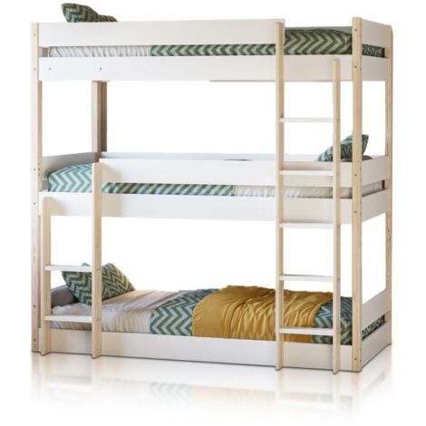 Litera Tristack Blanco - Oak Soft (ancho) x 197,6cm (alto)