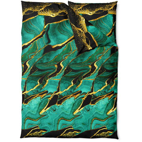 LITERIE EN COTON 140x200 MALACHITE