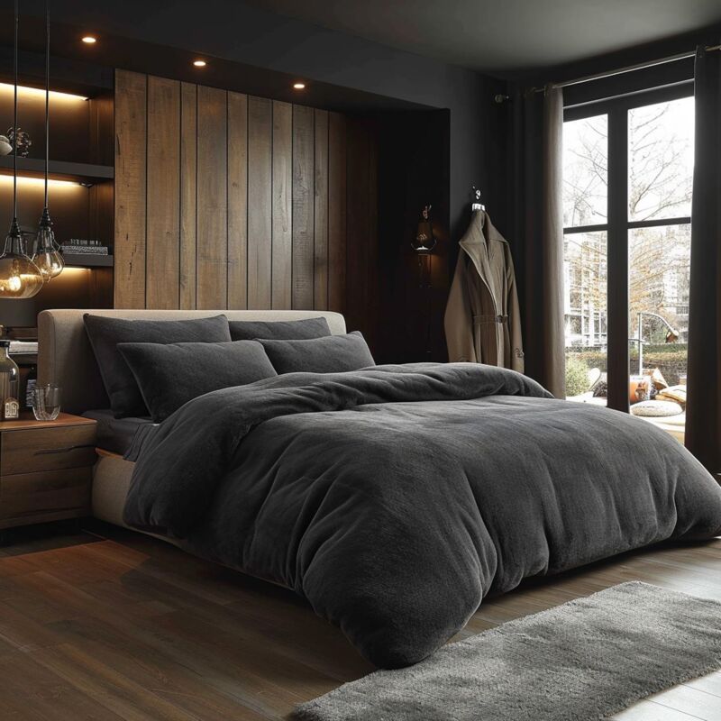 Literie éponge anthracite 40/160x200