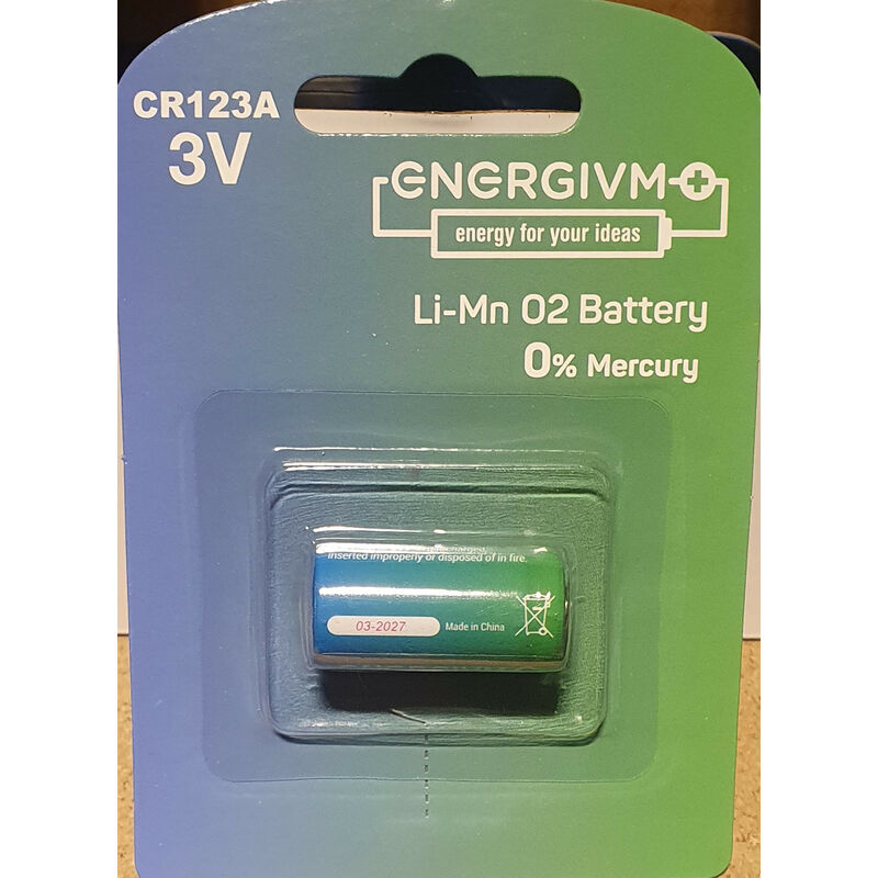 Lithium Batterie Cr123a Energivm 3vdc 1500ma (Blister 1 Batterie) Cr123/energivm