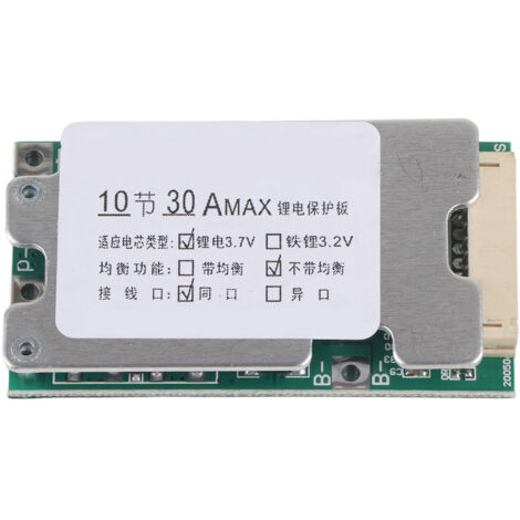 Lithium-Batteriepanel, 10S 36V 30A Lithium-Batterieplatinenpanel.
