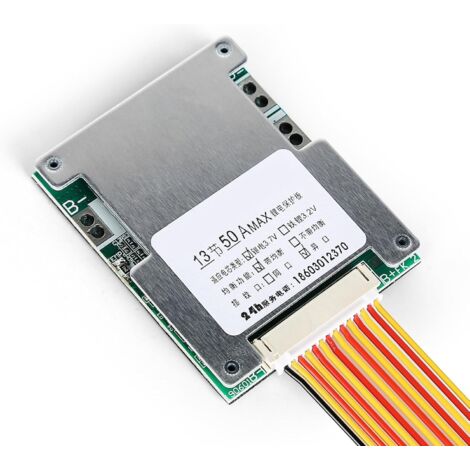 Lithium-Batterieschutzplatine, 13S 48V 30A Lithium-Batterieschutzplatine, Li-Ionen-Zellen-BMS-Leiterplattenunterstützung, Schutz vor Überladung und Ausgleichsladung