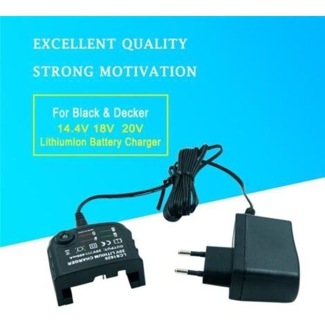 Lithium Ion Chargeur de batterie pour Black & Decker LCS1620 Lithium Ion 20V Batterie pour 14.4V 18V 20 Volt Batteries LBXR20 LBXR20