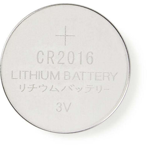 Lithium knopfzellenbatterie cr2016 3 v dc 5 blister silber 403