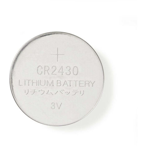 Lithium knopfzellenbatterie cr2430 3 v dc 5 blister silber
