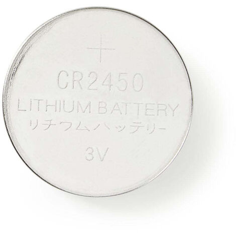 Lithium knopfzellenbatterie cr2450 3 v dc 5 blister silber