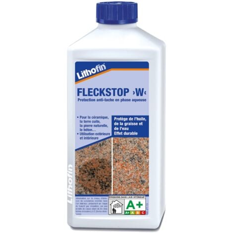 Lithofin Fleckstop W 500 Ml - Traitement Hydrofuge Anti-taches Pierre Naturelle