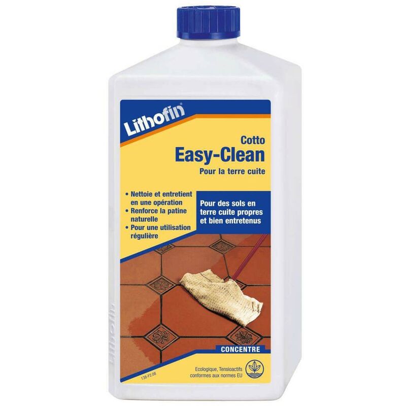 Lithofin - Cotto Easy-clean 1 l - Nettoyant Pour Terre Cuite
