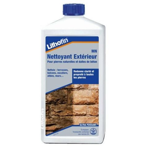 Lithofin MN Nettoyant exterieur - Nettoyant Pour Pierre Naturelle