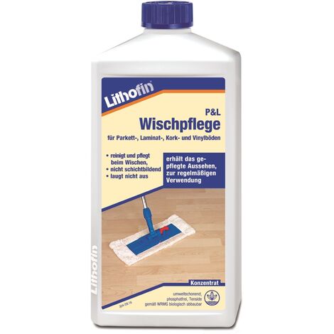 LITHOFIN Parkett- und Laminat Wischpflege 1 Ltr