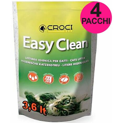 Litière anti-odeur Easy Clean 4 paquets de 7,5 litres chacun