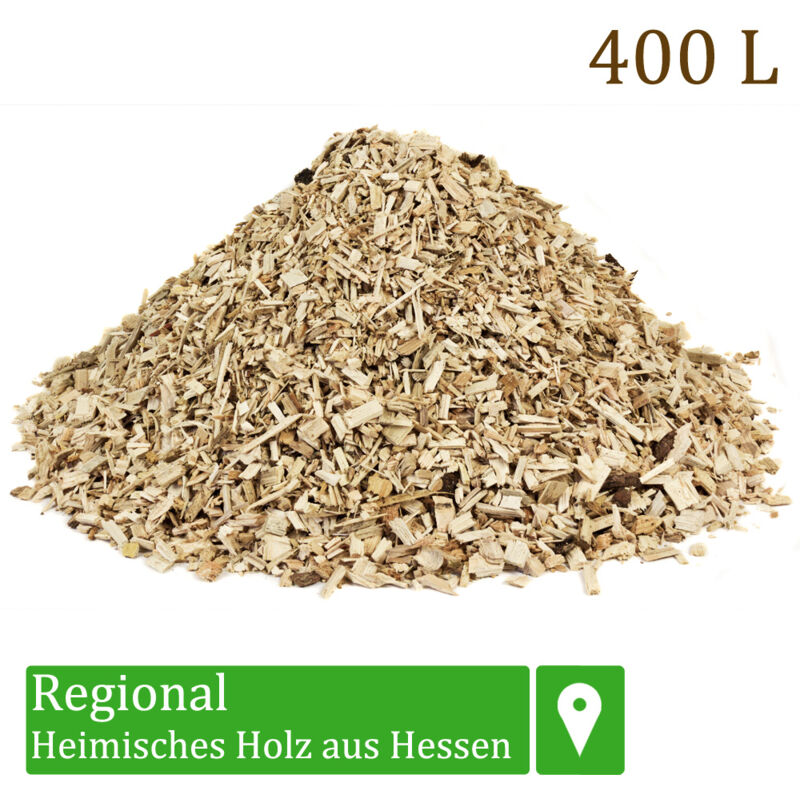 Litière d'écorce Pins Écorce Paillis Chips Jardin Bois Décor Chauffage Cheminée Terrain de jeu 100 - 500 l Flameup