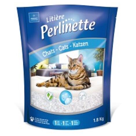 Litiere perlinette chat crist.  sac/1,8kg