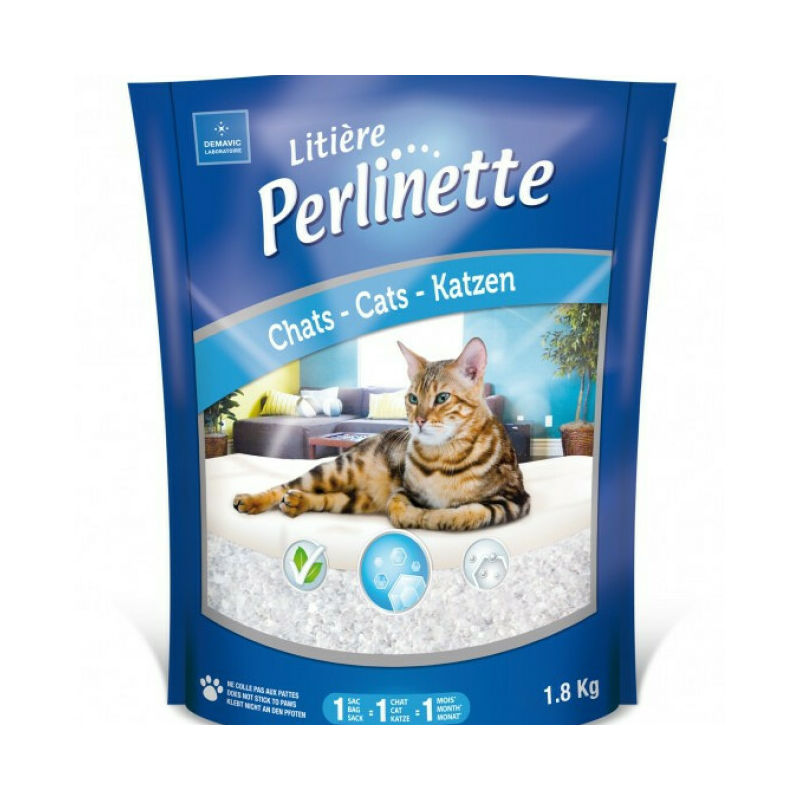 Litière cristaux pour chat Sac 15 kg - Perlinette