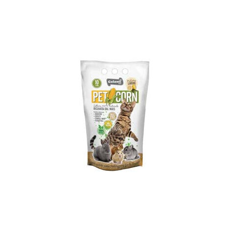 Litière Petcorn à base de maïs - 10 lt