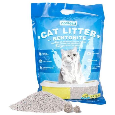 Litière pour chat bentonite originale 3.2kg Litière fine pour chats Litière pour chat