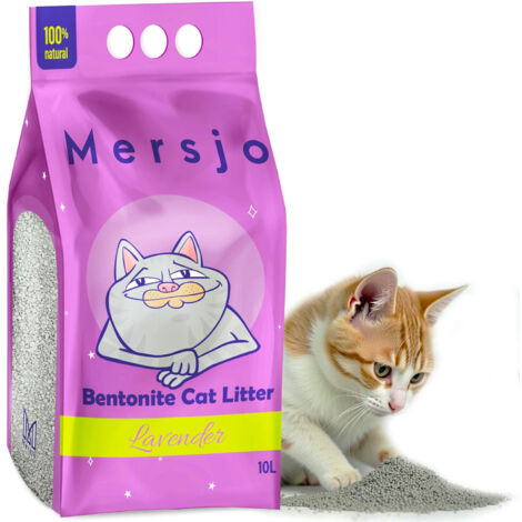 Litière pour chat en bentonite à la lavande LAVANDE 10 l