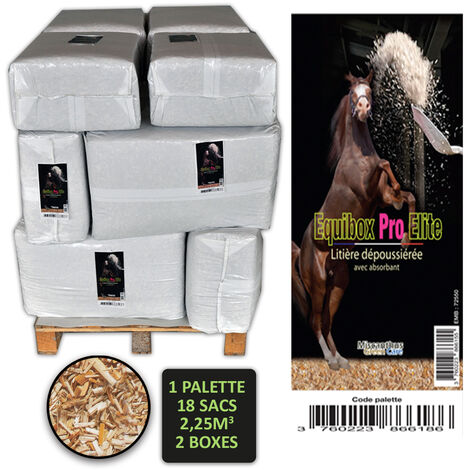 main image of "Litière pour chevaux - Copeaux de miscanthus + absorbants - 125 litres x 18 sacs [Palette]"