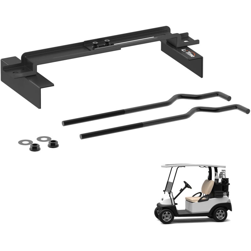 Kit de Maintien de Batterie , Support de Batterie de Voiturette de Golf Robuste avec Pinces et Boulons, Support de Batterie de Voiture Résistant à La