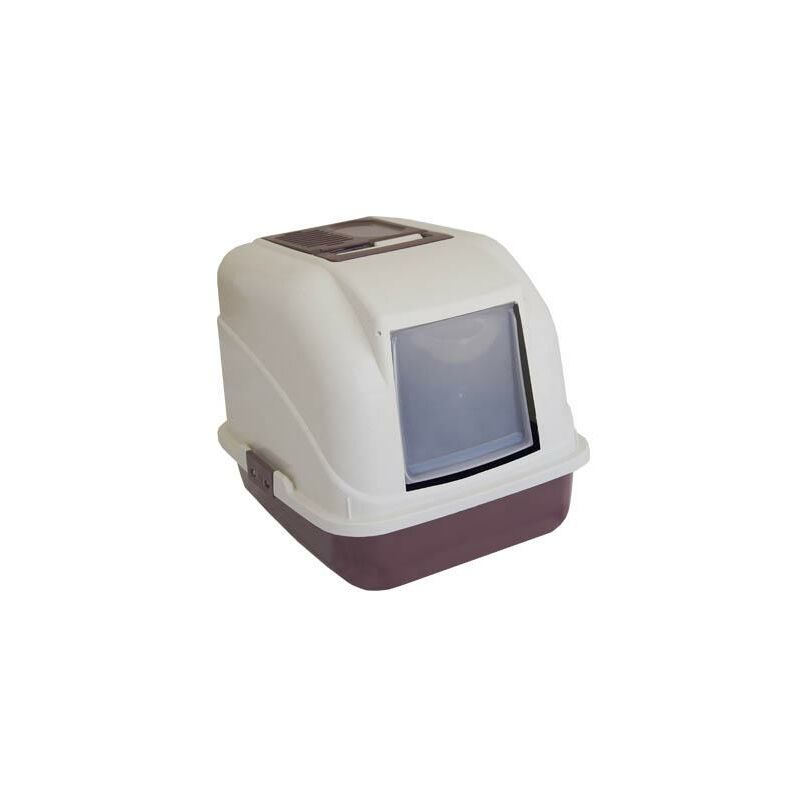 Litière fermée pour chat avec filtre à charbon et palette de collecte de poussière, taille 50 x 40 x 40 x 40 cm.