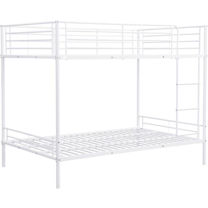 Vente-unique - Lits superposés - 2 x 120 x 190 cm - Blanc - duotis ii