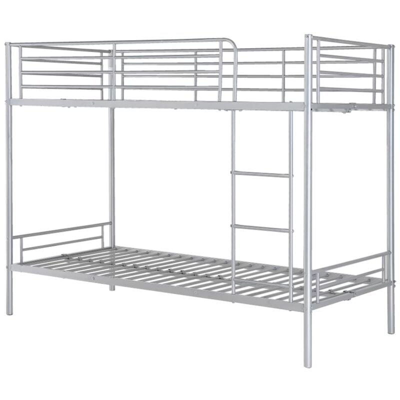 Lits superposés duotis ii - 2 x 90 x 190 cm - Argent