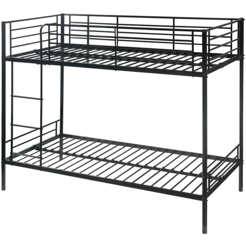 Lits superposés duotis ii - 2 x 90 x 190 cm - Noir