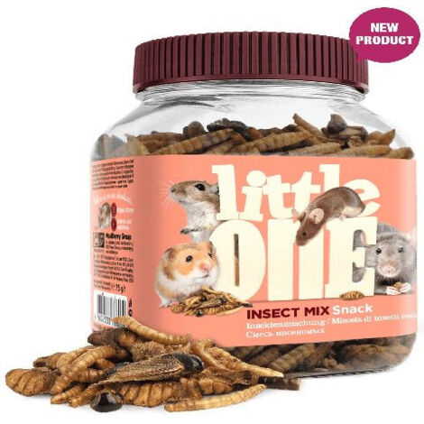 Litte One  Insect Mix  Snack para hámsters, ratas, ratones y jerbos 75 g - Insect Mix 75 g