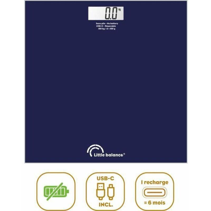 Little Balance Sb3 Körperwaage Blau Nacht Usb-c Wiederaufladbar