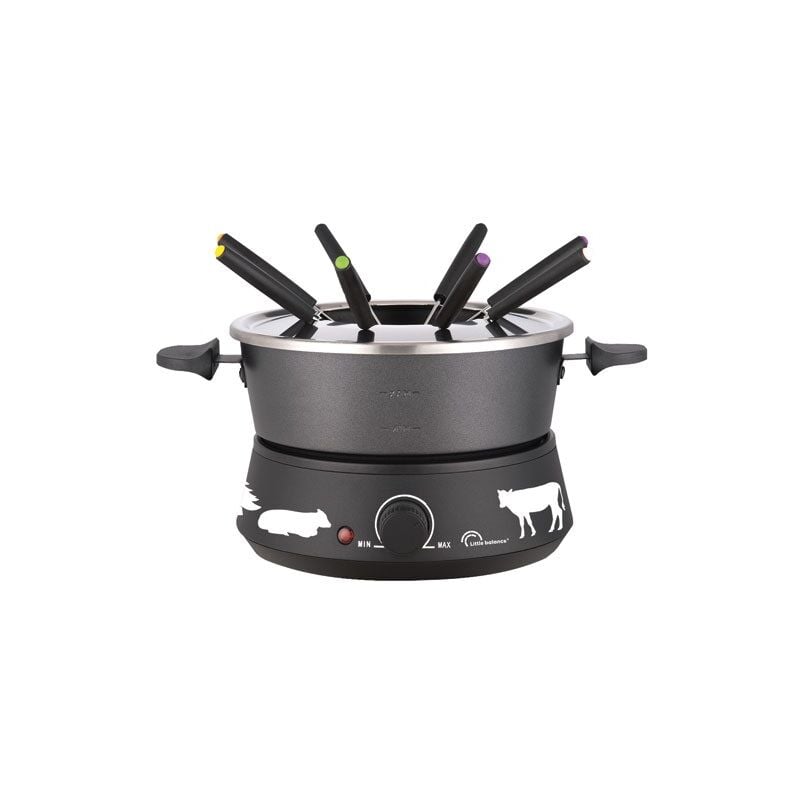 Service fondue black 8 meuuuh - Little Balance