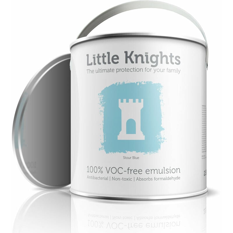 Little Knights - 100% VOC-free Eggshell Emulsion - 2.5L - Stour Blue - Stour Blue