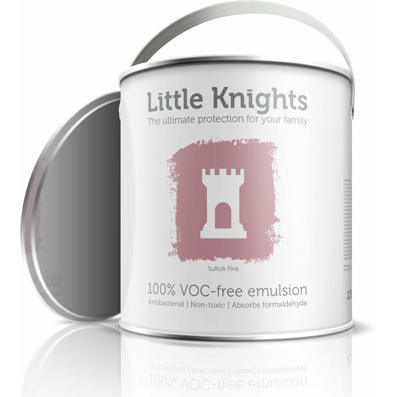 Little Knights - 100% VOC-free Eggshell Emulsion - 2.5L - Suffolk Pink - Suffolk Pink