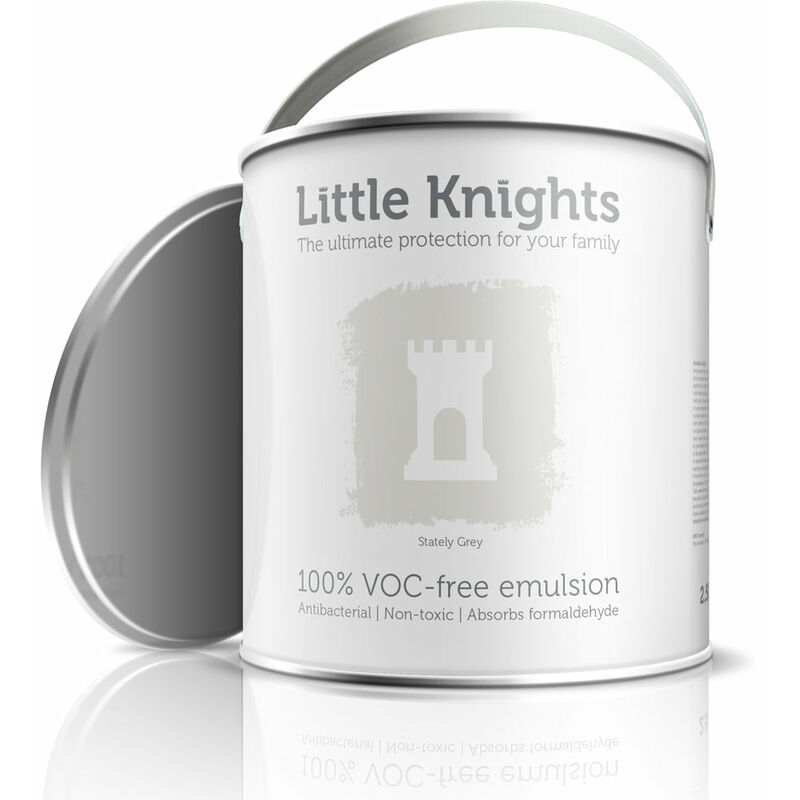 Little Knights - 100% VOC-free Silk Emulsion - 5L - Stately Grey - Stately Grey