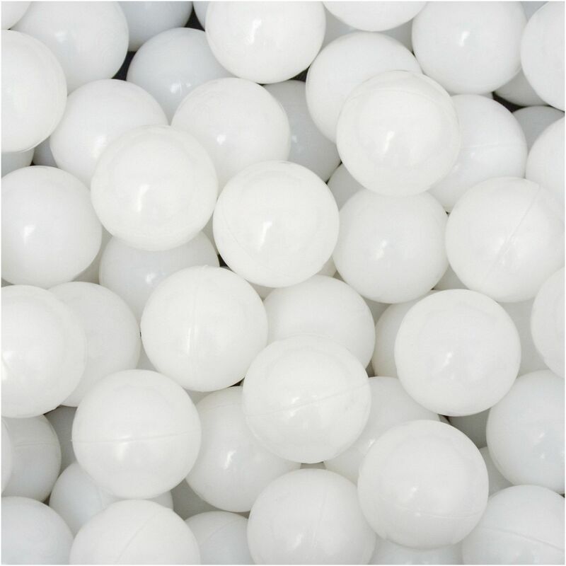 

50 Bolas de PE 5,5cm de diámetro para llenar piscinas de niños Blanco - Littletom