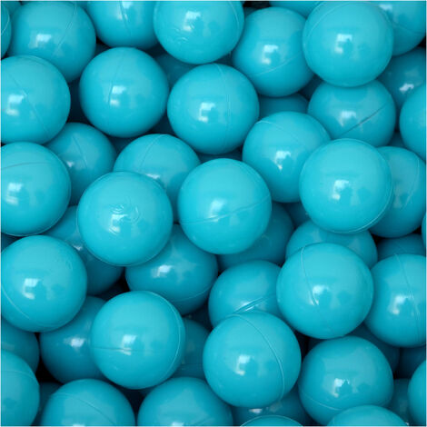 LittleTom 50 Boules en PE 5,5cm de diamètre pour remplir piscine bébé Bleu - türkis
