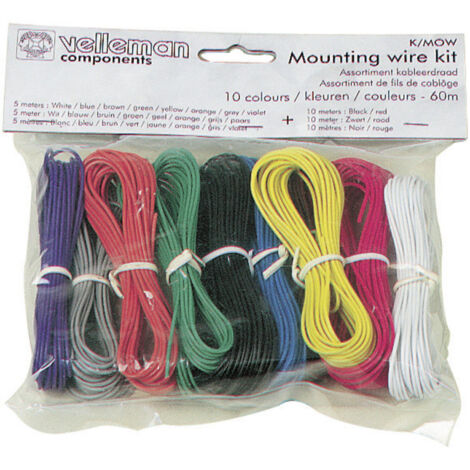 Litze  Velleman K/MOW 1 x 0.20 mm² Bunt 1 Set