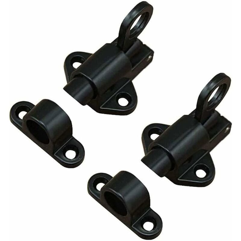 

1 Cerradura pequeña gruesa para puertas, ventanas, portón gris plata