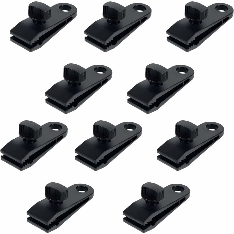 

10 clips de plástico para carpa, multifunción, de seguridad, para toldo, de nailon, para tienda, para acampar, lonas, caravana, lona para sombra de