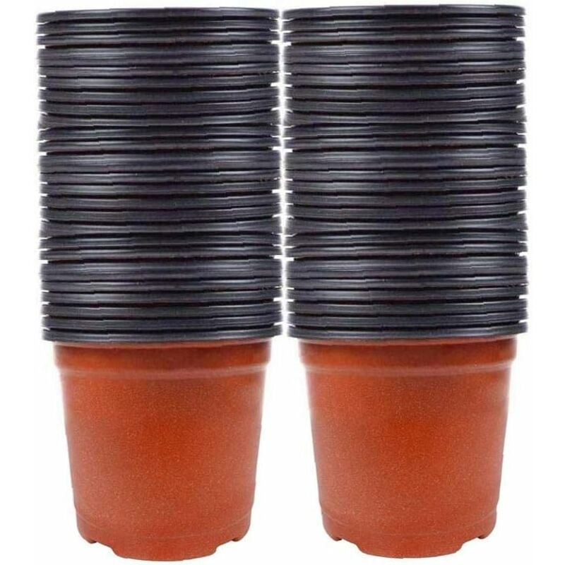 

Litzee - 100 piezas Macetas de semillas Plantas de vivero Macetas pequeñas de plástico Macetas de vivero Macetas de plástico Macetas Semilla de inicio